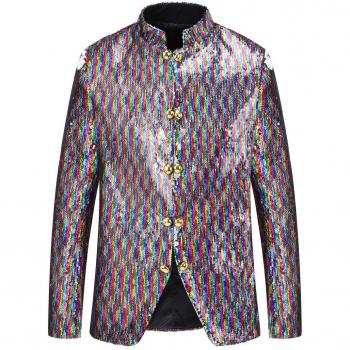 Double-Sided Sequin Blazer for Men
