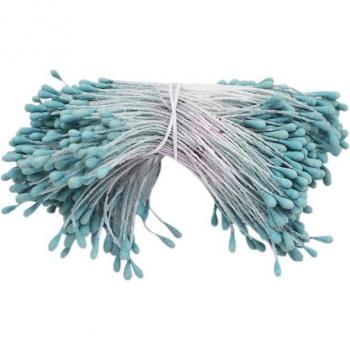 Artificial Blue Flower Bouquet with Stamen for DIY Projects