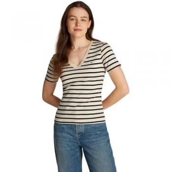 Tommy Hilfiger T-Shirt Beige Damen Größe XS