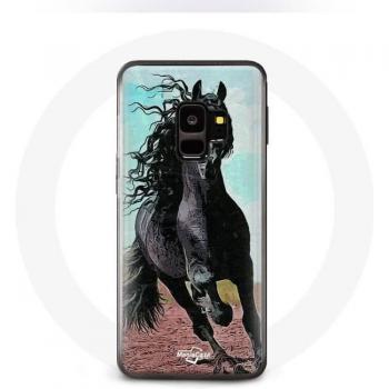 Housse « Le Cheval Noir » – Samsung Galaxy S9 (rigide)