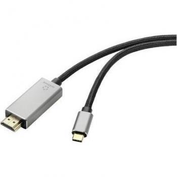 Renkforce USB-C® zu HDMI Adapterkabel 2 Meter
