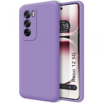 Estuche Elegante Morado Oppo Reno 12 5G Ultra Suave