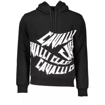 Cavalli Class Black Logo Hoodie
