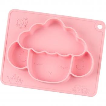 Cute Cartoon Silicone Baby Feeding Plate and Bowl