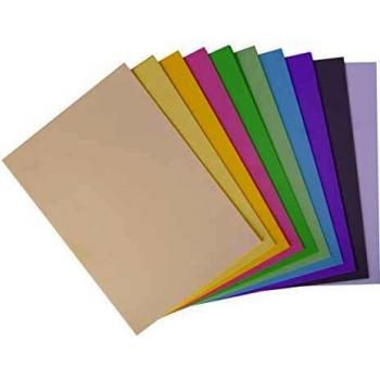Ensemble Arc-en-ciel de Cartons A4 Pastel, 170g