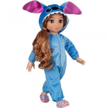 Disney ILY Stitch Knuffelpop – 45 cm, Blond Kraakhaar, Inclusief Kloek en Accessoires