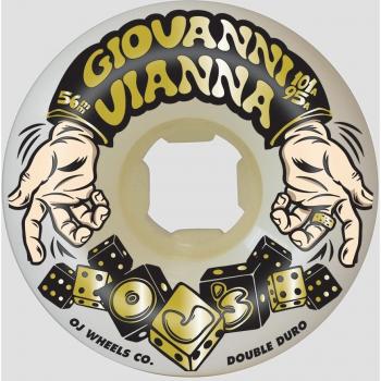 OJ Wheels Giovanni Vianna High DD 101A/95A 56 mm Rollen Weiß – Universal