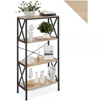 Tectake Standing Shelf “Barry” – Four Tier Oak
