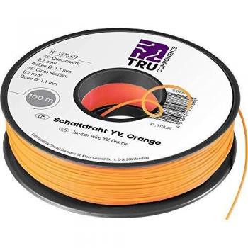 TRU Components YV 1565378 1 x 0,20 mm² orange 25 m