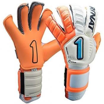 Rinat Quantum PRO Torwarthandschuh – Farbcombo Weiß/Orange, 10 Stück