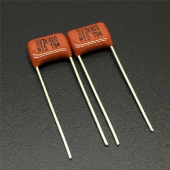 NISSEI CBB MMX 400V 393K 10% 0.039uF 39nF Pitch=7.5mm Pack of 100