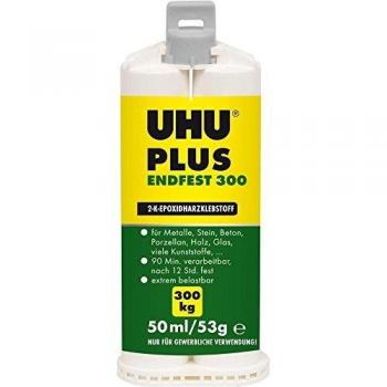UHU Adesivo Epossidico Bicomponente Universale 50ml Cartuccia Plus Endfest 300