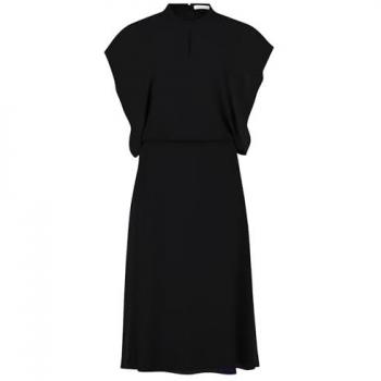 Chiffonkleid mit Flügelärmeln von Betty & Co, Größe 40