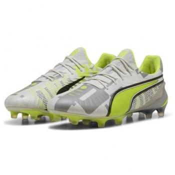 Puma King Ultimate Forever FG/AG 9.5 – Feather Grey, Electric Lime, White, Flat Light Gray (UK) Unisex