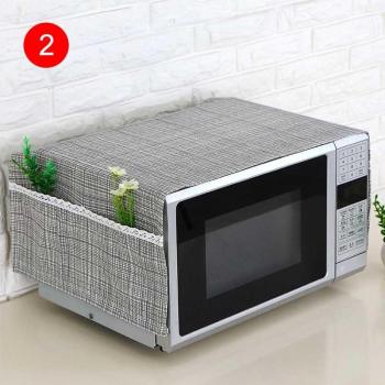 Dustproof Microwave Oven Cover with Pockets
