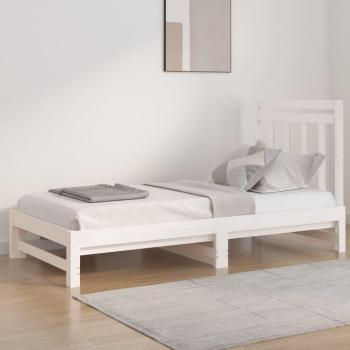 Dormeuse sofá cama de pino blanco 2x(90x190) cm