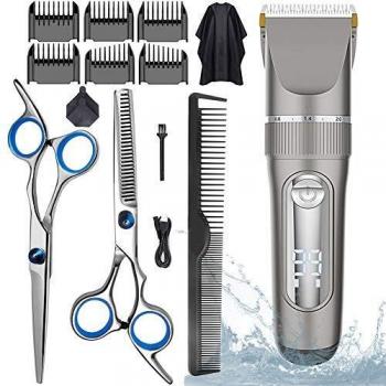 Regolabarba Elettrica Impermeabile con Schermo Touch