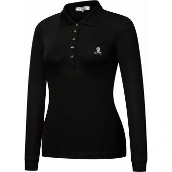 Tendance Golf Femmes Manches Longues Slim Stretch Top Automne S-XL