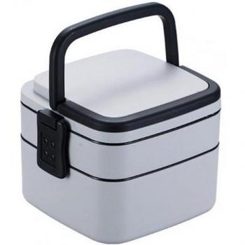 Office Worker's Microwave-Safe Bento Box with Double Insulation