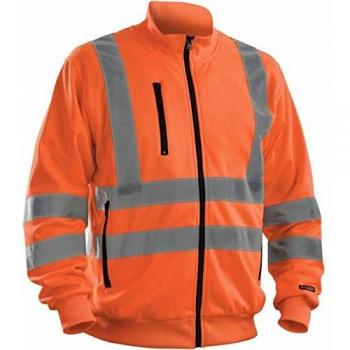 Blaklader Sweatshirt Zippé Fluorescent Orange Taille XL