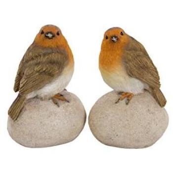 Garden Robin Pair Sculpture