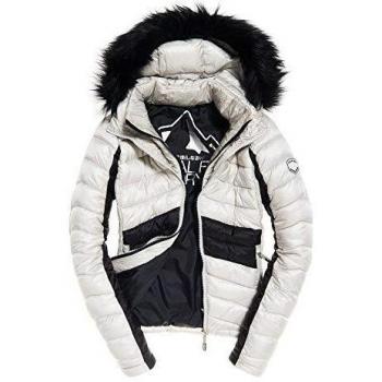 Superdry Damen Offshore High-End Chevron Fuji Smoked Quartz Black L
