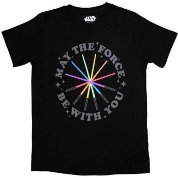 Star Wars Regenbogen-Lichtschwert Shirt für Erwachsene