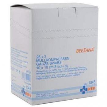 Mullkompressen 10x10 cm steril 8-fach 1045