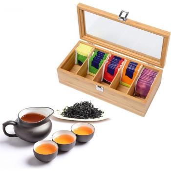 Báscula de Té y Accesorios en Bambú