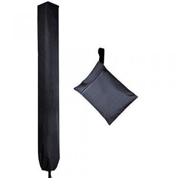 Patio Plus 16×16 Rotational Clothes Airer – 165 cm Black, High‑Density Oxford with Zip