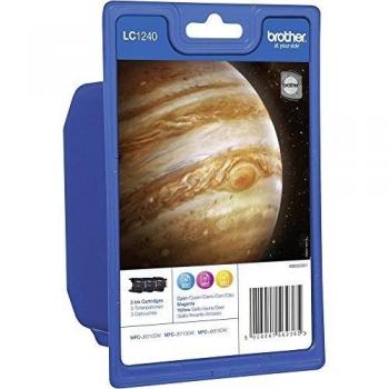 Brother Multipack LC-1240 Ciano, Magenta, Giallo 3 Inchiostri Originali