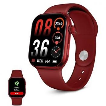 Ksix Urban 5 Mini Smartwatch Rojo, Pantalla AMOLED 1.75, Autonomía de 5 días, Modo Deporte y Salud