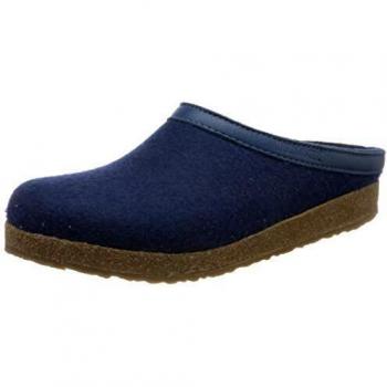 HAFLINGER Grizzly Torben, Chaussons Mules Mixte Adulte, Bleu (68)