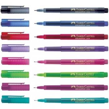 Feutre large FABER-CASTELL, 0,8 mm, bleu, 10 pièces