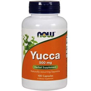 NOW Foods Yucca 500 mg Dietary Supplement 100 Capsules