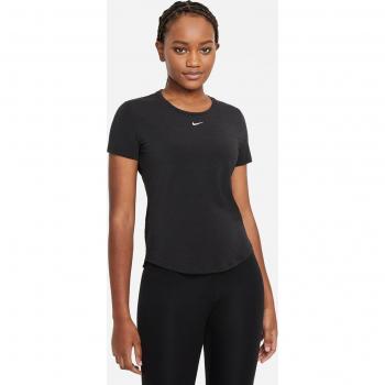 Nike Wnk One Luxe DF SS T-Shirt Noir Femme Course Respirant Route