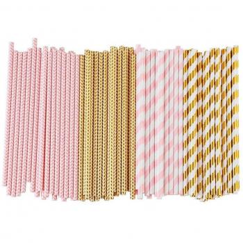Biodegradable Pink Straws