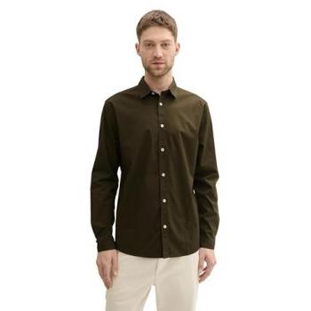TOM TAILOR Langarmhemd XL – 2‑Knopfer Ärmelverschluss, Baumwolle/Elasthan, Casual