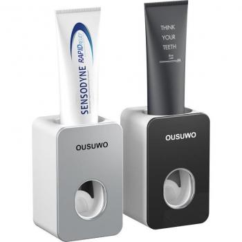 Dust-Proof Toothbrush Stand with Automatic Toothpaste Dispenser