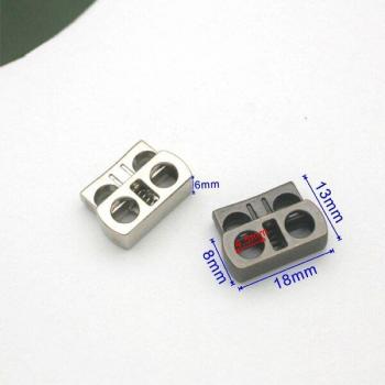 30 Uds Tapones Cuadrados de 17*16mm para Cierre de Cordón de Aleación STP-011