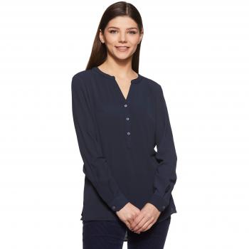 JDY Jdytrack Blusa de Manga Larga para Mujer, Azul Sky Captain, Talla 44