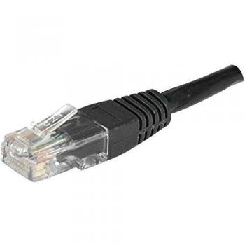 Dexlan RJ45 CAT.6 Patchkabel UTP (CCA, schwarz, 1 m)