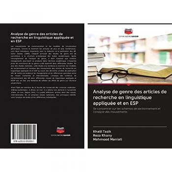 Tazik, Khalil: Analyse de genre des articles de recherche en linguistique appliquée et en ESP