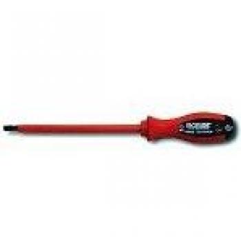 High‑voltage insulated flat‑head driver, 8 mm tip, 175 mm shaft