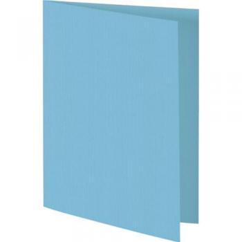 A5 Doppelkarte 200g/qm in azurblau 50er Set