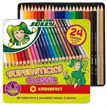 Pastelli Multicolore Jolly 24 x 3,8 mm