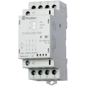 Contacteur Finder 4 NO 230 V/AC 25 A 1 pc