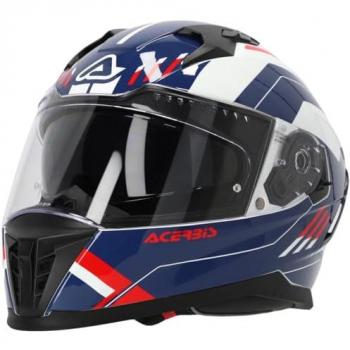 Acerbis Casco Integral X-Way Graphic Blanco Rojo Azul