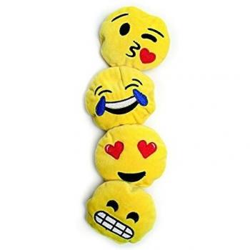 Aumüller, Emoji Soft Toys, Set of 4, Yellow