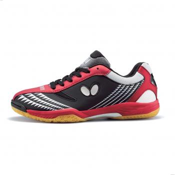 Chaussures de ping‑pong Butterfly Résolène 24,5 cm Noir/Rouge